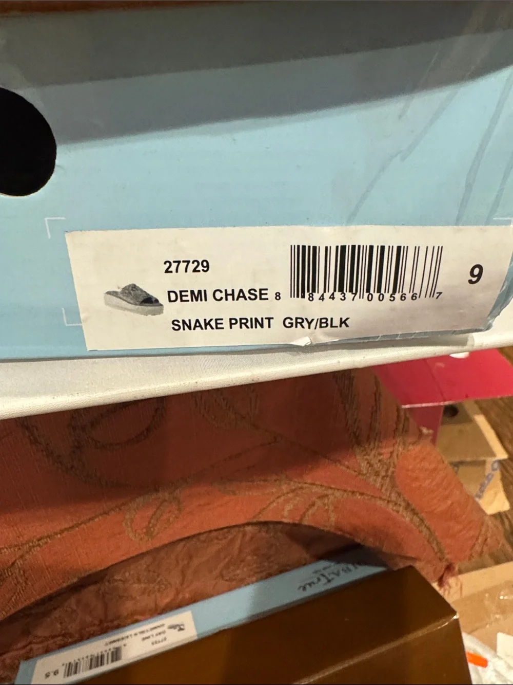 Diba True Gray Demi  Chase Snake-Print Platform Slide